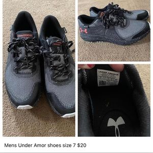 Under armor mens shoes size 7